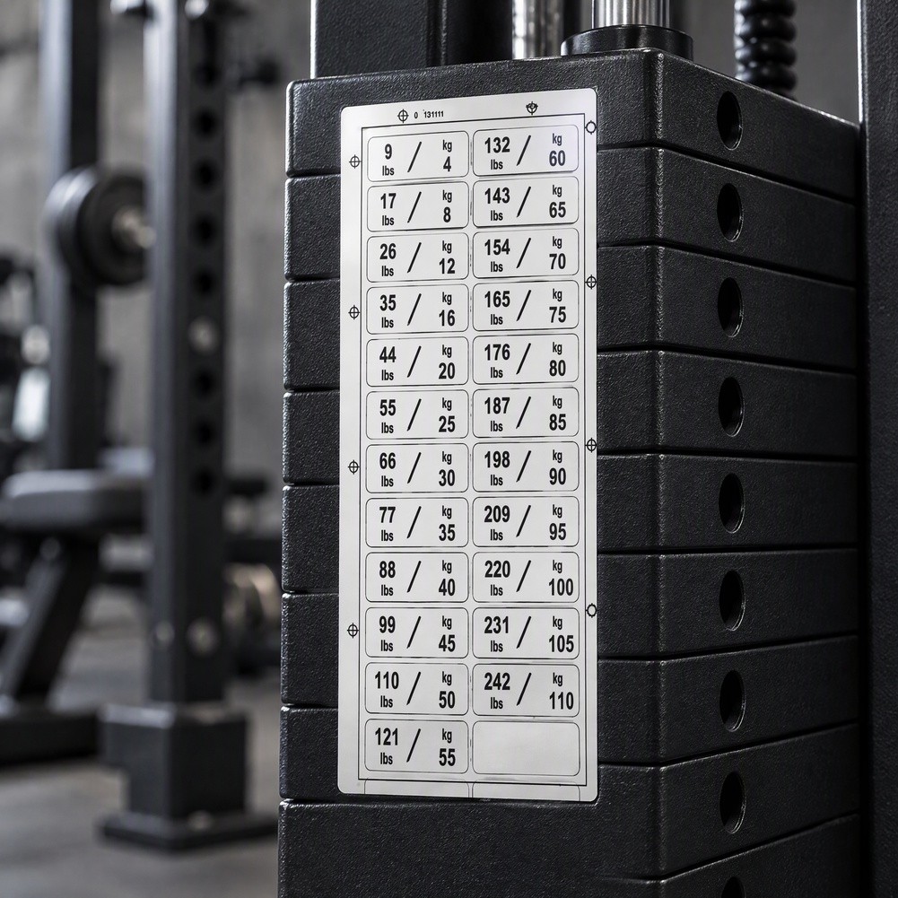 Men'S Accessories Types - 2 Stück Fitnessgeräte-Gewichtsaufkleber, Gym-Gewichtsstapel-Etiketten, Nummernaufkleber, Fitnessgeräte-Zubehör